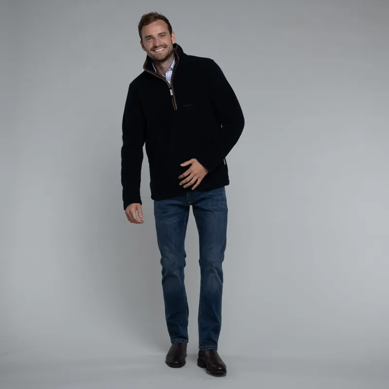 Schoffel Berkeley 1/4 Zip Fleece Navy-4